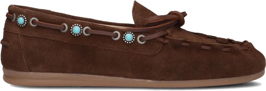POSA Mocassins Dames Boat Loafer Western Maat: 37 Materiaal: Suède Kleur: Bruin