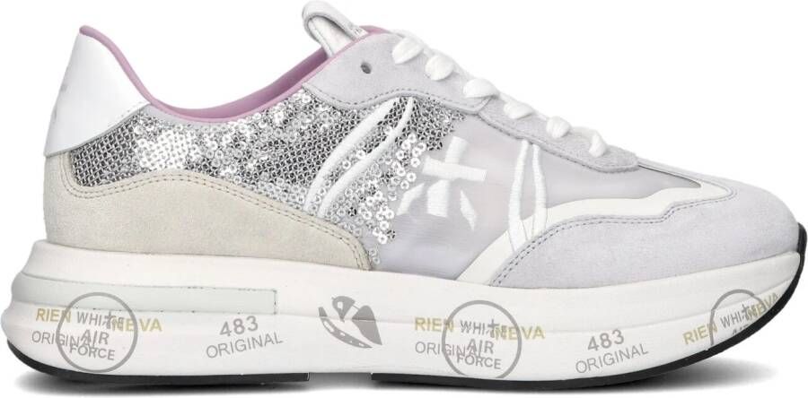 PREMIATA Lage Sneakers Dames Cassie Maat: 37 Materiaal: Suède Kleur: Grijs