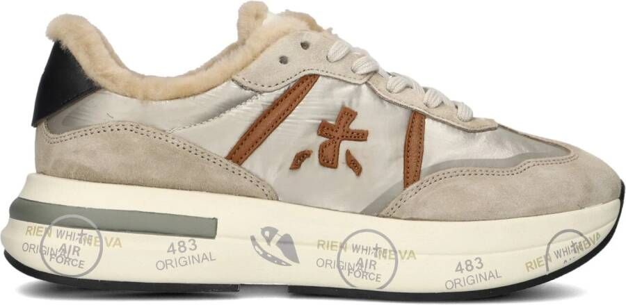 PREMIATA Lage Sneakers Dames Cassie Maat: 39 Materiaal: Suède Kleur: Beige