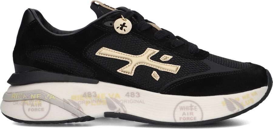 PREMIATA Lage Sneakers Dames Moerun-d Maat: 38 Materiaal: Suède Kleur: Zwart - Foto 3