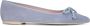 PRETTY BALLERINAS Ballerina Dames 47987 Maat: 38 Materiaal: Suède Kleur: Blauw - Thumbnail 3