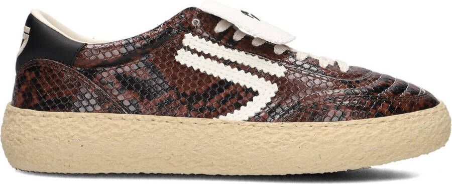 PURAAI Lage Sneakers Dames 4.05 Polly Tab Maat: 36 Materiaal: Leatherlook Kleur: Bruin