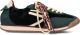 PURAAI Lage Sneakers Dames 6.02 Panther Textiel Donkergroen - Groen