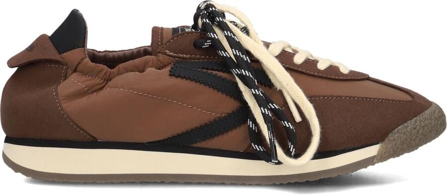 PURAAI Lage Sneakers Dames 6.02 Panther Textiel Bruin