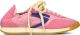 PURAAI Lage Sneakers Dames Panther Textiel Roze - Roze