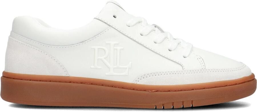 LAUREN RALPH LAUREN Lage Sneakers Dames Hailey 6 Low Top Lace Maat: 42 Materiaal: Leer Kleur: Wit - Foto 2