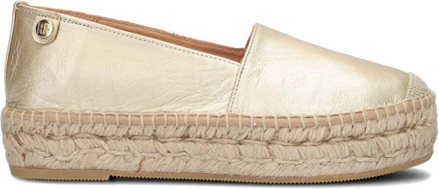RED-RAG Espadrilles Dames 78136 Maat: 42 Materiaal: Leer Kleur: Goud