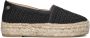 RED-RAG Espadrilles Dames 78182 Maat: 39 Materiaal: Papierstro Kleur: Zwart - Thumbnail 4
