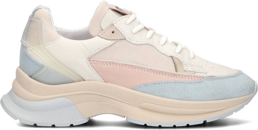 RED-RAG Lage Sneakers Dames 76638 Maat: 39 Materiaal: Leer Kleur: Beige