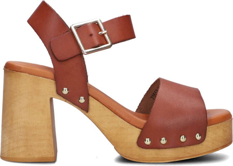 RED-RAG Sandalen Dames 79568 Maat: 40 Materiaal: Leer Kleur: Cognac - Foto 6