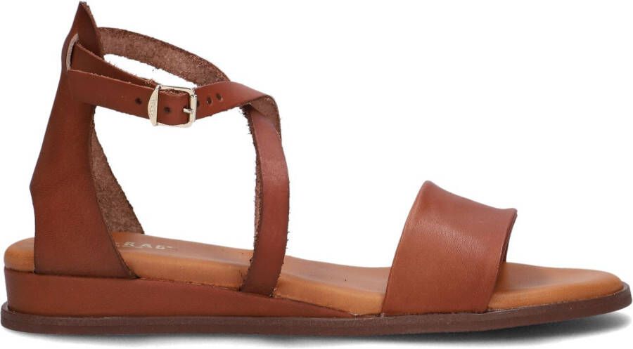 RED-RAG Sandalen Dames 79610 Maat: 42 Materiaal: Leer Kleur: Cognac