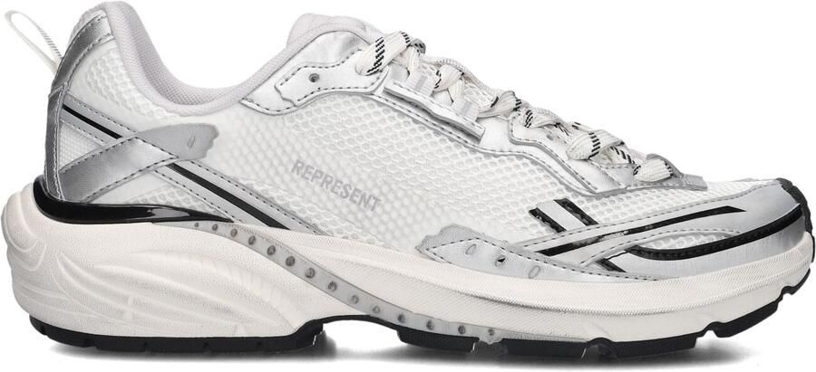 REPRESENT Lage Sneakers Heren Storm-torn Maat: 43 5 Materiaal: Textiel Kleur: Wit