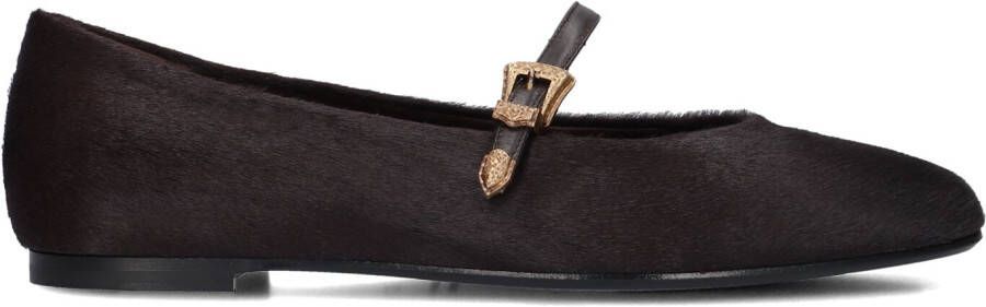 ROBERTO FESTA Ballerina Dames Grisel Maat: 38 Materiaal: Ponyhair Kleur: Bruin