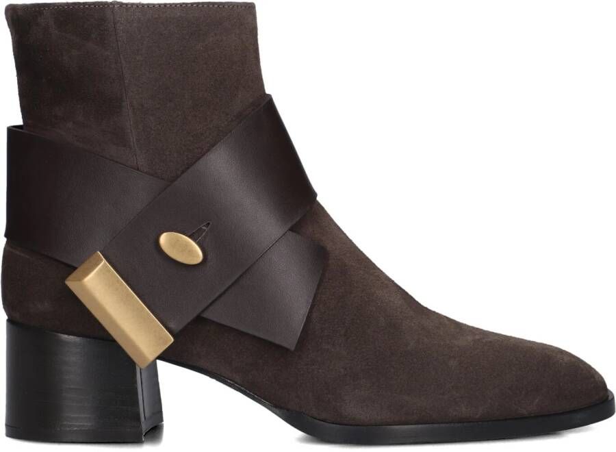 ROBERTO FESTA Enkellaarsjes Dames Kiva Maat: 37 Materiaal: Suède Kleur: Bruin