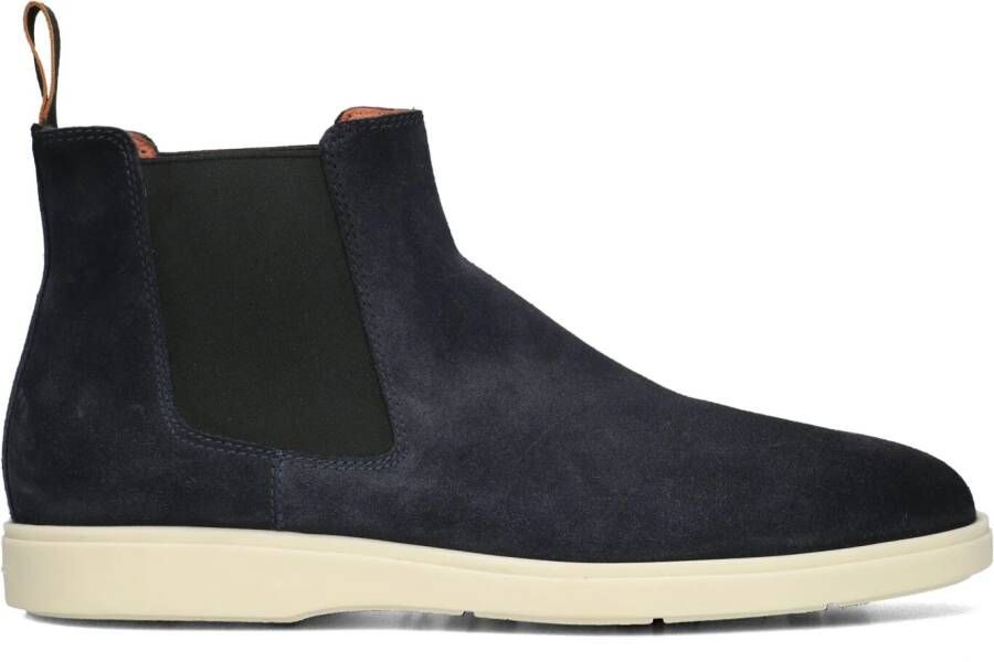 SANTONI Boots Heren Detroit 18588 Maat: 45 Materiaal: Leer Kleur: Blauw