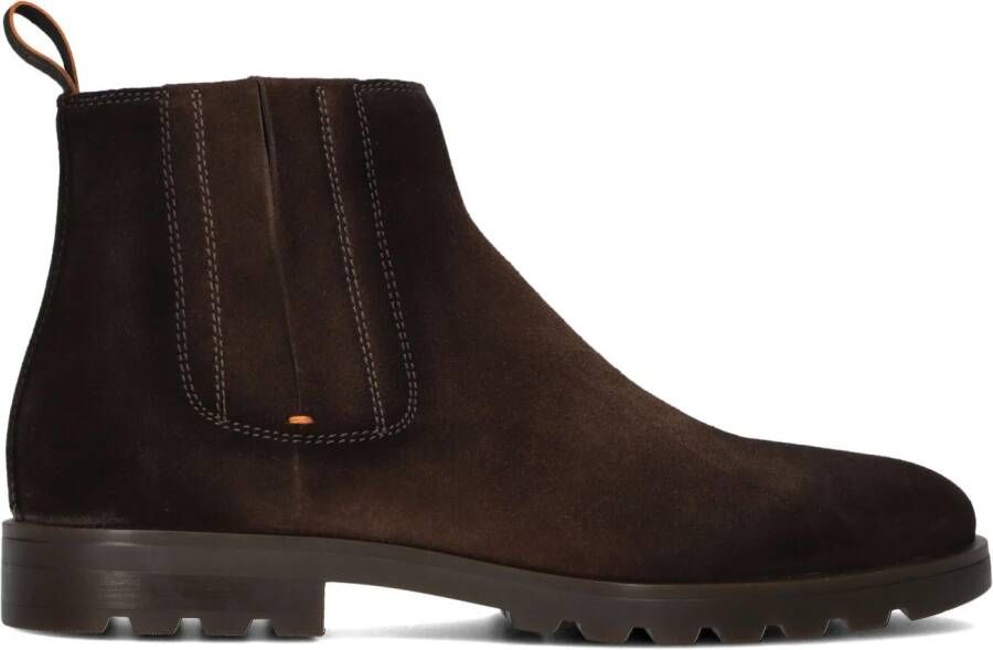 SANTONI Boots Heren Sue Cheslea Gz Maat: 6 Materiaal: Suède Kleur: Bruin