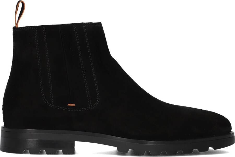 SANTONI Boots Heren Sue Cheslea Gz Maat: 8 5 Materiaal: Suède Kleur: Zwart