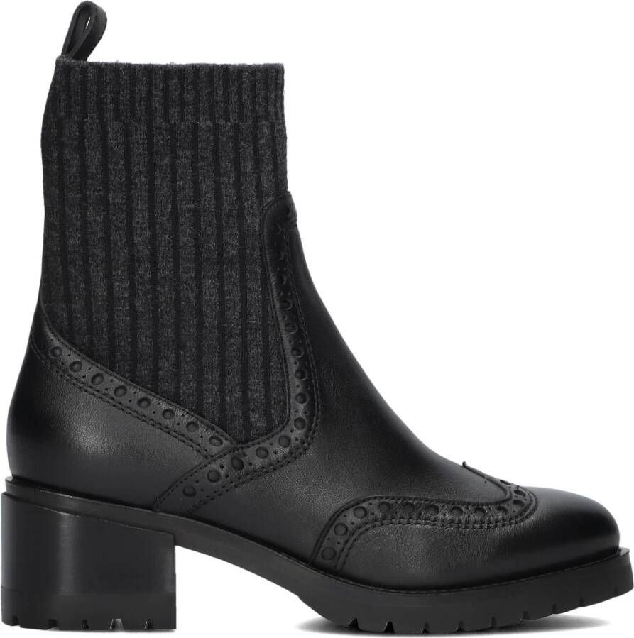 SANTONI Enkellaarsjes Dames 59557 Maat: 36 Materiaal: Leer Kleur: Zwart