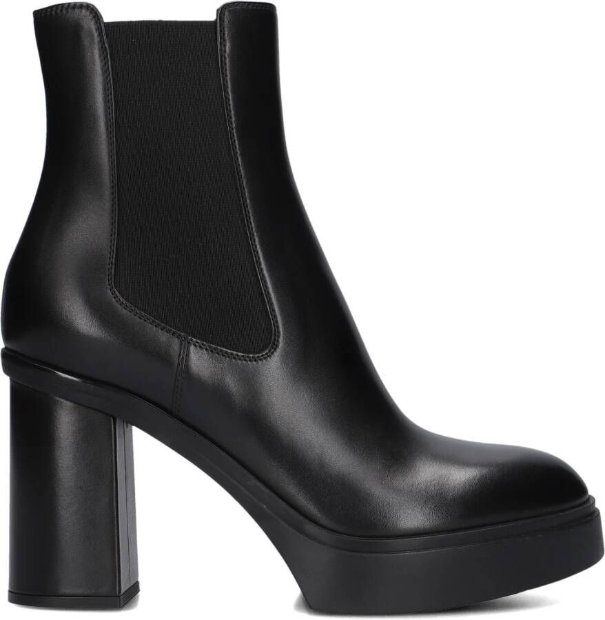 SANTONI Enkellaarsjes Dames 70512 Led Maat: 39 5 Materiaal: Leer Kleur: Zwart