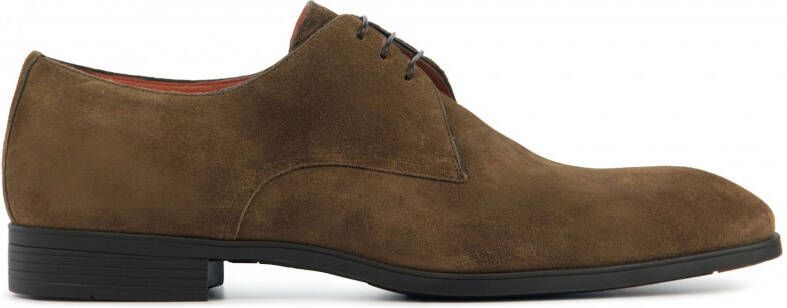 Santoni Bruine Veterschoenen Brown Heren