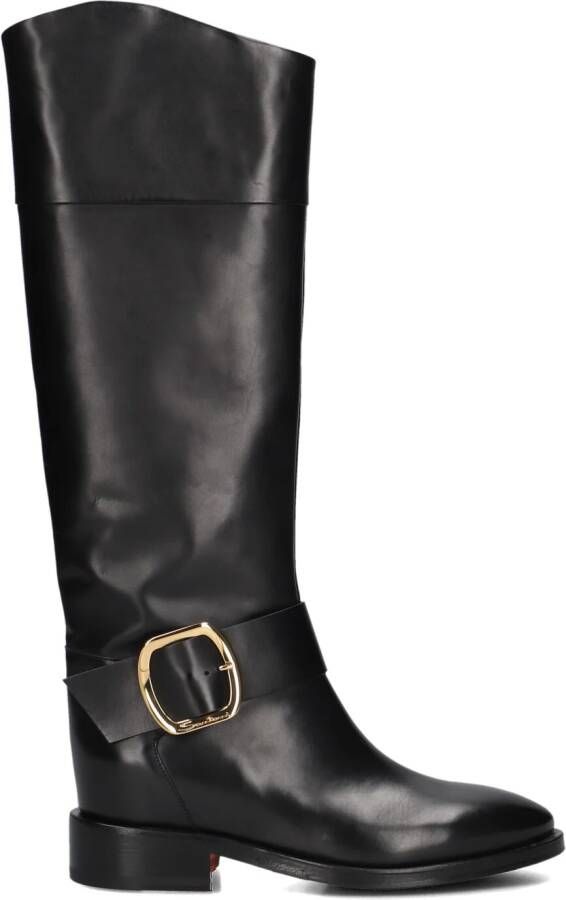 SANTONI Hoge Laarzen Dames Wshm70235bj2b Maat: 37 5 Materiaal: Leer Kleur: Zwart