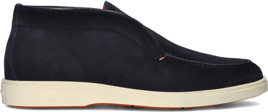 SANTONI Instappers Heren 17823 Maat: 10 5 Materiaal: Suède Kleur: Donkerblauw - Foto 4