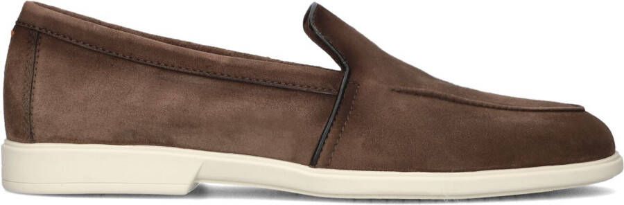 SANTONI Instappers Heren 18829 Malibu Maat: 39 5 Materiaal: Suède Kleur: Bruin