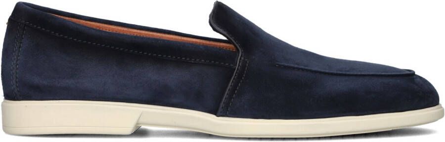 SANTONI Instappers Heren 18829 Malibu Maat: 42 5 Materiaal: Suède Kleur: Blauw