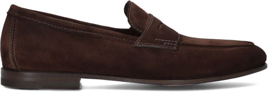 SANTONI Instappers Heren Carlos Maat: 8 Materiaal: Suède Kleur: Bruin