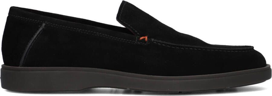 SANTONI Instappers Heren Detroit 17824 Dz Maat: 41 5 Materiaal: Suède Kleur: Zwart