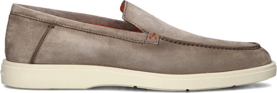 SANTONI Instappers Heren Detroit 17824 Sue Maat: 39 Materiaal: Suède Kleur: Bruin