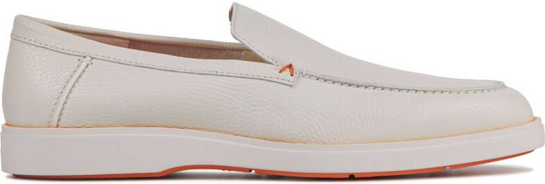 SANTONI Instappers Heren Detroit 17824 Led Leer Wit