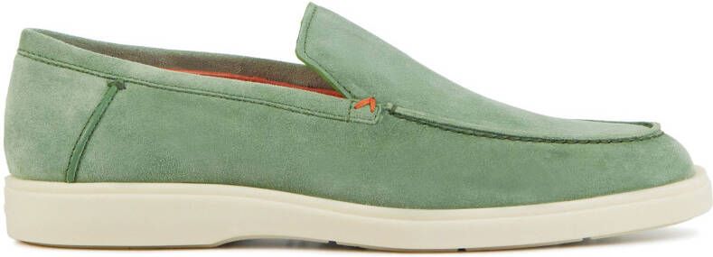 Santoni Instapschoenen Lichtgroen Suede Green Heren