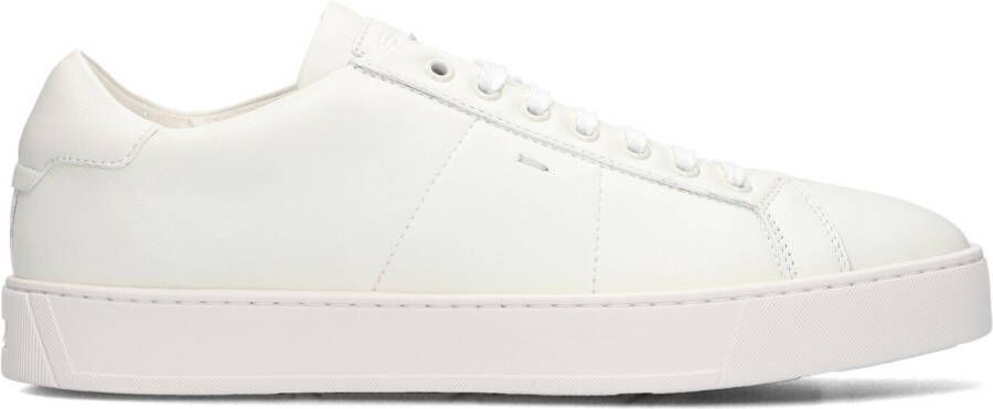 SANTONI Lage Sneakers Heren 20850 Gloria2 Sft Maat: 6 Materiaal: Leer Kleur: Wit