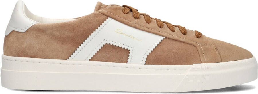 SANTONI Lage Sneakers Heren 21870 Maat: 40 Materiaal: Suède Kleur: Bruin