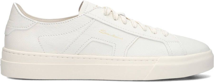 SANTONI Lage Sneakers Heren 21967 Maat: 38 Materiaal: Leer Kleur: Wit