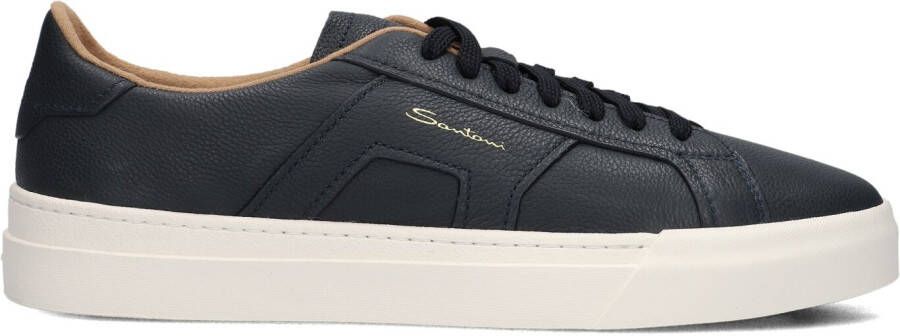 SANTONI Lage Sneakers Heren 21967 Maat: 10 5 Materiaal: Leer Kleur: Blauw