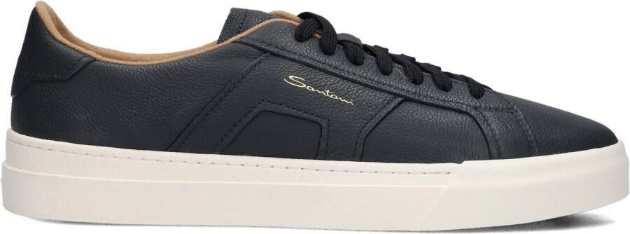 SANTONI Lage Sneakers Heren 21967 Maat: 10 5 Materiaal: Leer Kleur: Blauw