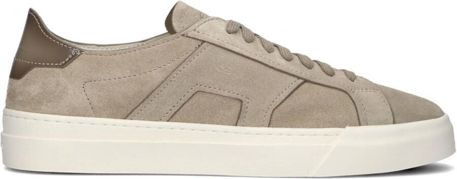 SANTONI Lage Sneakers Heren Dbs Maat: 10 Materiaal: Suède Kleur: Beige