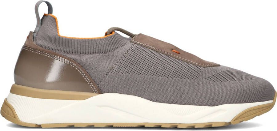SANTONI Lage Sneakers Heren Flin Maat: 10 5 Materiaal: Textiel Kleur: Grijs