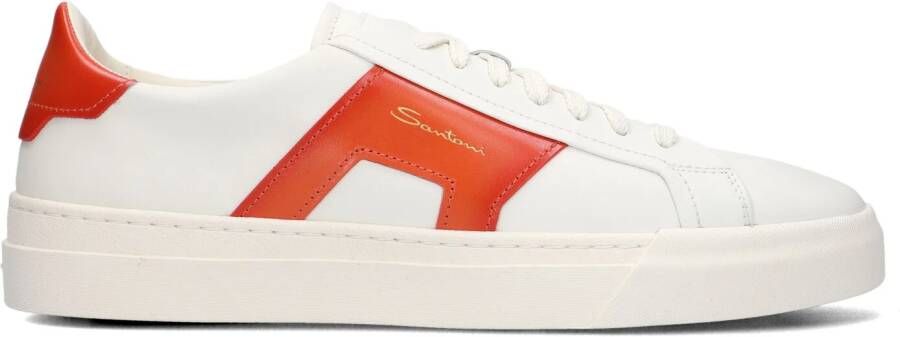 SANTONI Lage Sneakers Heren Gloria 21779 Maat: 44 Materiaal: Leer Kleur: Wit - Foto 3