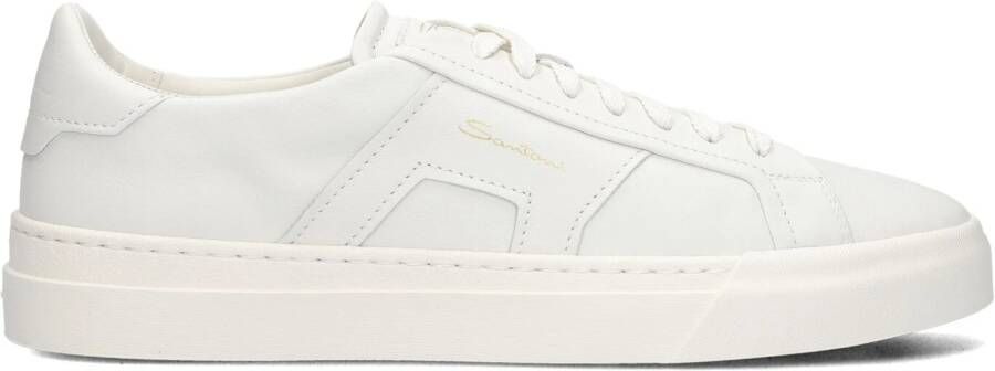 SANTONI Lage Sneakers Heren Gloria 21779 Maat: 44 Materiaal: Leer Kleur: Wit - Foto 2