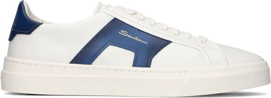 SANTONI Lage Sneakers Heren Gloria 21779 Maat: 41 Materiaal: Leer Kleur: Wit