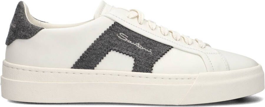 SANTONI Lage Sneakers Heren Gloria 21907 Maat: 38 Materiaal: Leer Kleur: Wit