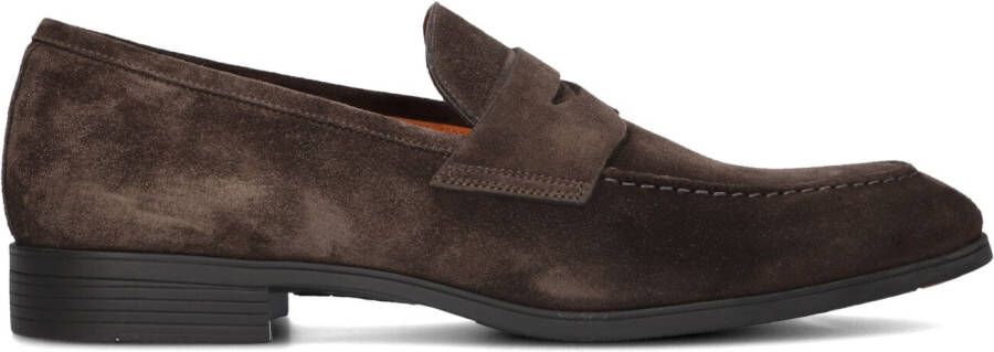 SANTONI Loafers Heren 14944 Maat: 41 5 Materiaal: Suède Kleur: Bruin