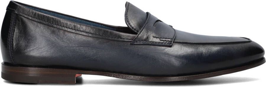 SANTONI Loafers Heren Carlos Maat: 7 Materiaal: Leer Kleur: Donkerblauw
