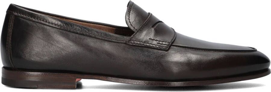 SANTONI Loafers Heren Carlos Maat: 9 5 Materiaal: Leer Kleur: Bruin