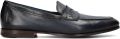 SANTONI Loafers Heren Carlos Leer Donkerblauw - Blauw