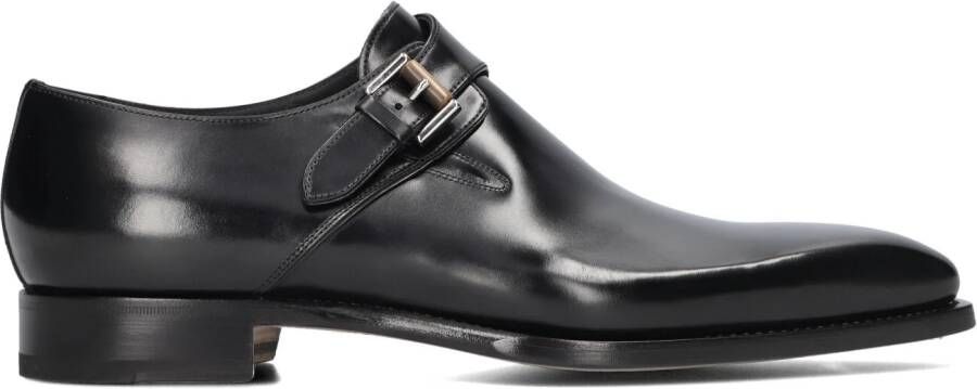 SANTONI Nette Schoenen Heren 13179 Maat: 38 Materiaal: Leer Kleur: Zwart
