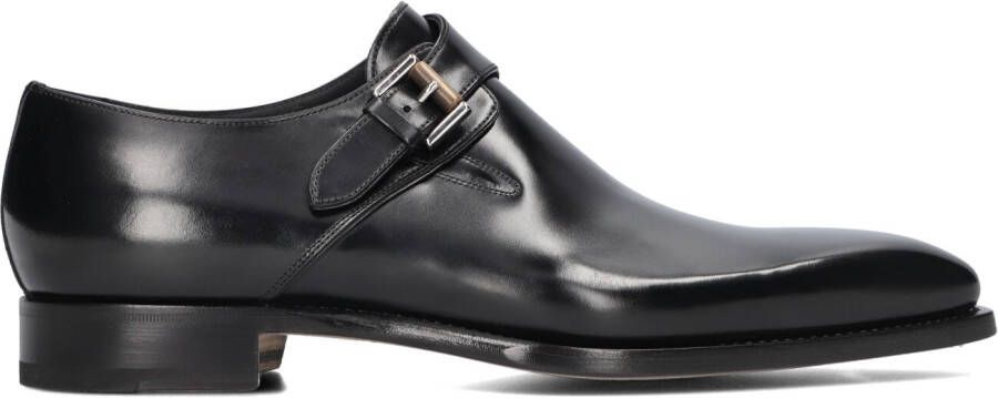SANTONI Nette Schoenen Heren 13179 Maat: 39 5 Materiaal: Leer Kleur: Zwart